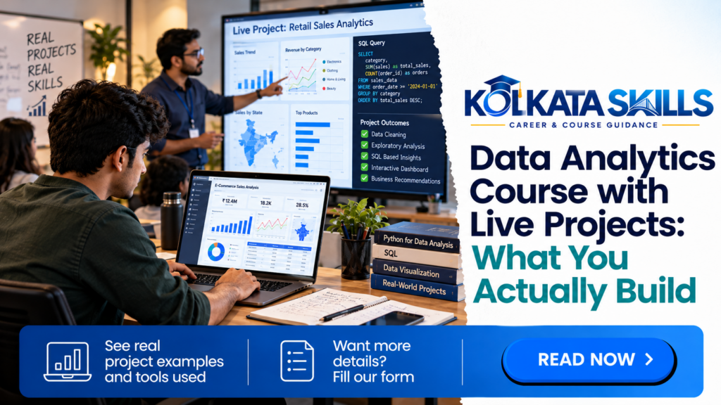 Data Analytics Course with Live Projects: What You Actually Build